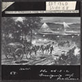 'The A.S.C bringing up Rations', lantern slide, 1914