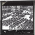 'German Occupation in Brussels', lantern slide, 1914