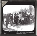 'Belgian armoured motor car', lantern slide, 1914