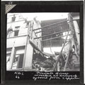 House wrecked at Antwerp by Zeppelin raid, 1914