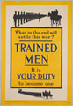 'Trained Men It is Your Duty', 1915
