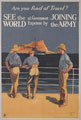 'Are You Fond of Travel? See the World at Government expense by joining the Army', recruitment poster, 1920 (c)