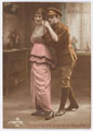 'The parting kiss is not to be forgotten!', postcard, 1916 (c)