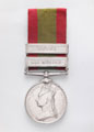 2nd Afghan War Medal 1878-80, with two clasps: 'Ali Musjid' and 'Kabul', Havildar Biaz, Queen's Own Corps of Guides, Punjab Frontier Force