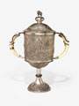 Tent pegging, or pig sticking cup, Bihar Light Horse, 1880 (c)