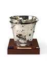 Two metal fire buckets welded one inside the other, 2007 (c)