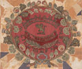 Second or Regimental Colour centre, 23rd or Wallajabad Light Infantry, Madras, 1854 (c)