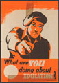 'What are YOU doing about EDUCATION?', Army Education Poster, 1945