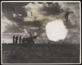 Firing a 4.5 inch gun near Tarhuna during the Eighth Army's advance on Tripoli, February 1943