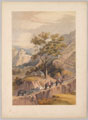 'Showing part of the road by which the guns were taken up above the town of Mulkera', 1846