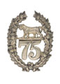 Glengarry badge, other ranks', 75th (Stirlingshire) Regiment of Foot, 1874-1881