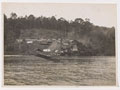 The jetty on Rempang Island crowded with POWs, 1945