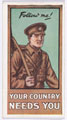 'Follow Me! Your Country Needs You', cigarette card, 1915 (c)