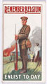'Remember Belgium. Enlist To-day', cigarette card, 1915 (c)