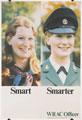 'Smart. Smarter. WRAC Officer', recruiting poster, Women's Royal Army Corps, 1978