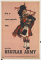 'It's a real man's life', 'Join the Regular Army', recruiting poster, 1951