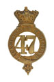 Glengarry badge, other ranks, 47th (Lancashire) Regiment of Foot, 1874-1881
