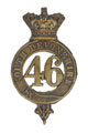 Glengarry badge, other ranks, 46th (South Devonshire) Regiment of Foot, 1874-1881