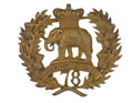 Glengarry badge, other ranks, 78th (Highlanders) Regiment of Foot (Ross-shire Buffs), 1874-1881