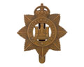 Other ranks' cap badge worn by Private H R Rowcliffe, The Devonshire Regiment, 1917 (c)