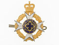 Officers' cap badge, Royal Army Chaplains' Department, 1980 (c)