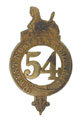 Glengarry badge, other ranks, 54th (West Norfolk) Regiment, 1874-1881
