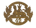 Glengarry badge, other ranks, 42nd (Royal Highland Regiment The Black Watch), 1874-1881