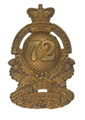 Glengarry badge, other ranks, 72nd (Duke of Albany's Own Highlanders) Regiment of Foot, 1874-1881