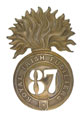Glengarry badge, other ranks, 87th (Royal Irish Fusiliers) Regiment of Foot, 1874-1881