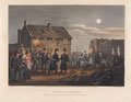 'Wellington & Blucher Meeting by accident at the close of the Battle of Waterloo', 1815