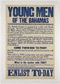 'Young Men of the Bahamas', recruiting poster, 1914-1918 (c)
