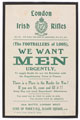 'London Irish Rifles (The Footballers of Loos), We Want Men Urgently', 1915