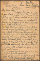 Letter from Regimental Sergeant Major Arthur Harrington DCM, 5th Battalion, The London Regiment, to his wife, 23 August 1914