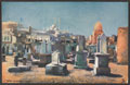 'Arab Cemetery, Cairo', postcard, no date
