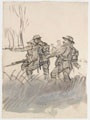British soldiers attacking, 1917 (c)