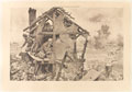 'In a British Advanced Observation Post : How artillery fire is observed and corrected', 1916