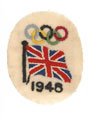 Badge, British Olympic Team, 1948 London Olympics, Bevis Reid