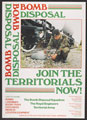 'Bomb Disposal - Join the Territorials now!', recruiting poster, 1990 (c)