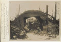 Captured German gun emplacement, Vimy Ridge, 1917