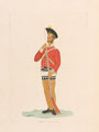 'Ram Down Cartridge', infantry drill, India, 1814