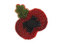 Beaded poppy brooch, 2010