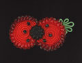 Soutache First World War Centenary poppy brooch, 2014