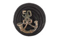 Cap badge, officer, 1st Battalion 50th Kumaon Rifles, 1917-1923