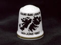 Falklands War commemorative thimble, 1982