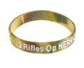 Rubber wristband in support of 2nd Battalion The Rifles, 2012 (c)