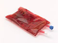Shock pack filled with red solution, 2013