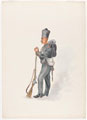 Sepoy, 26th Regiment, Rifle Company, old dress, 1884