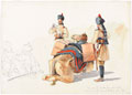 'Ten minutes halt for drinks. Arrival of the Camel Orderly with Tiffin', 1895 (c)
