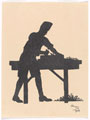 Carpenter planing wood, Queen Victoria's Own Sappers and Miners, 1928