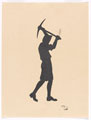 Sapper using pickaxe, Queen Victoria's Own Sappers and Miners, 1928
